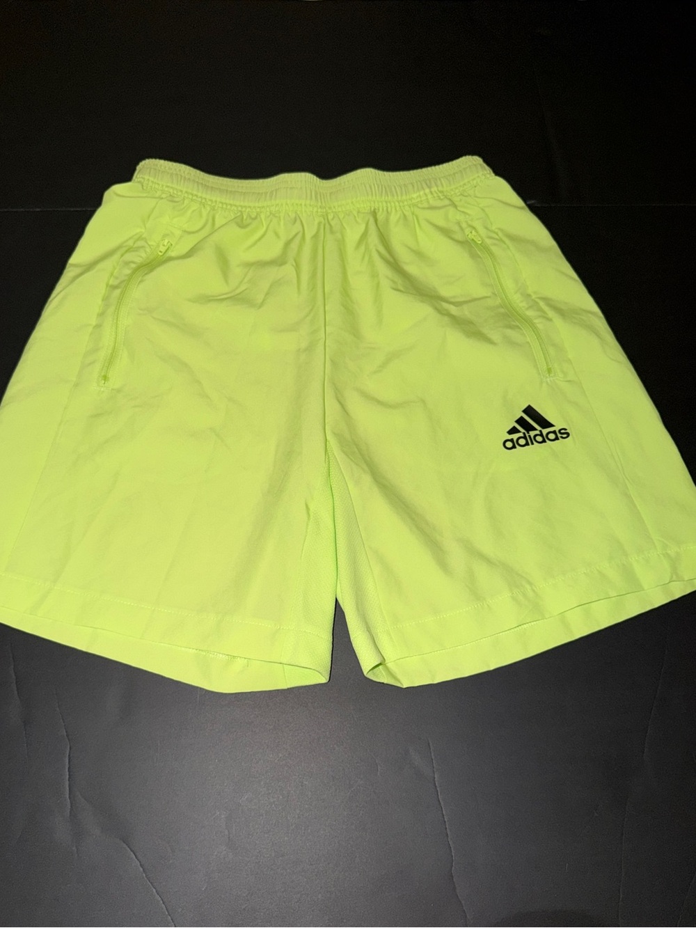 adidas Men’s Neon Lime Athletic Shorts